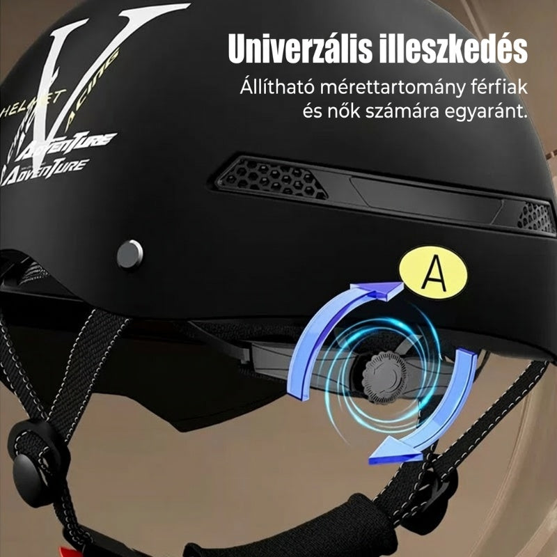 ⛑️🛵 Légáteresztő, könnyű, ütésálló motoros sisak