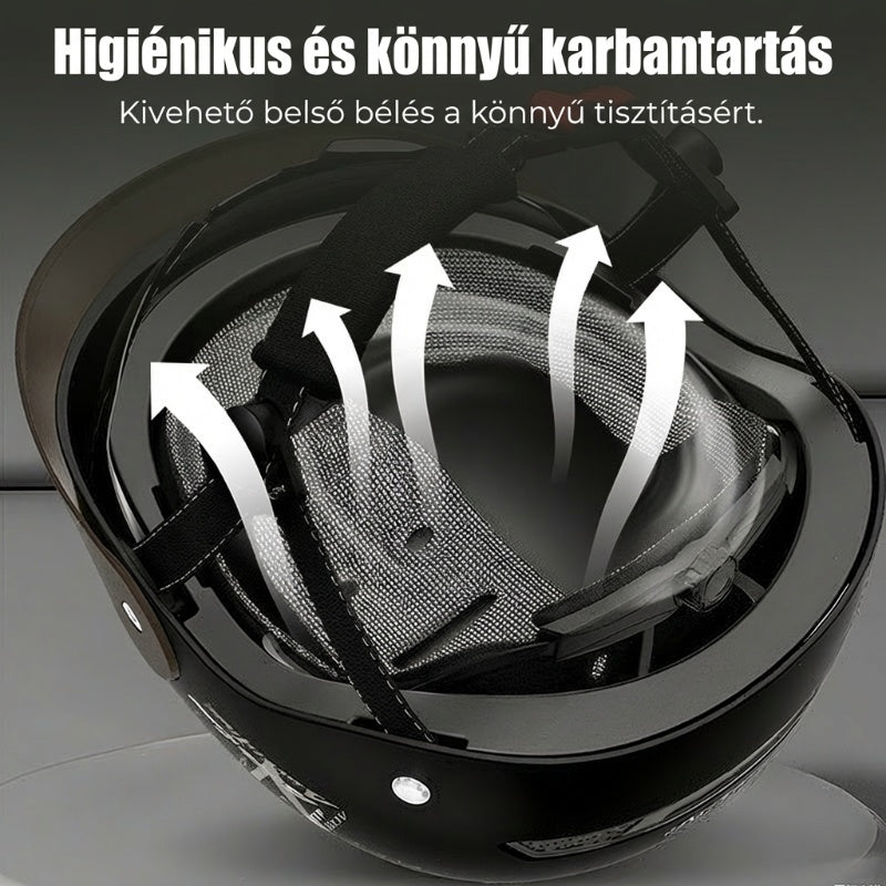 ⛑️🛵 Légáteresztő, könnyű, ütésálló motoros sisak