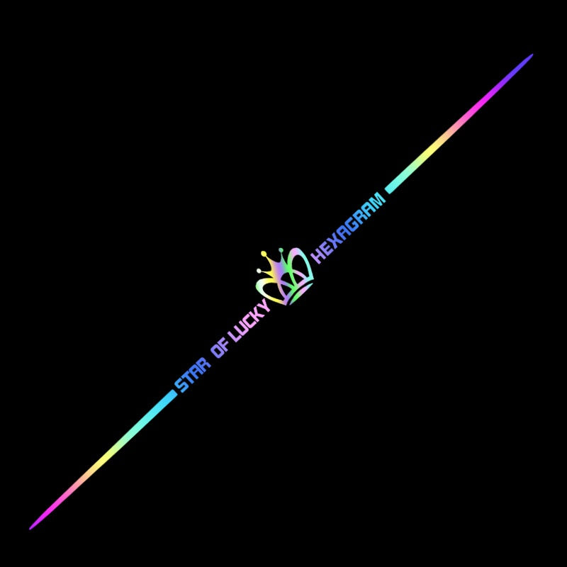 3D színes lézerfényvisszaverő autómatricák 4 db