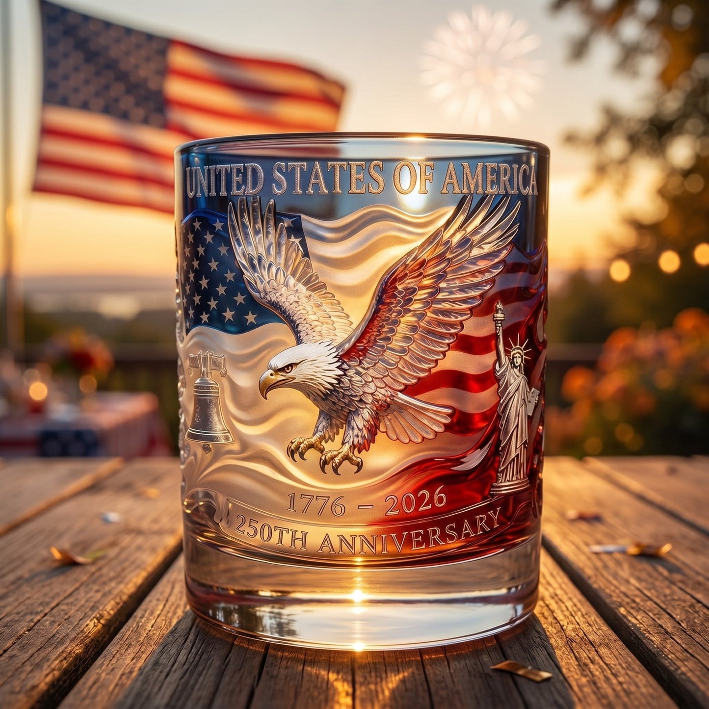 Limitált kiadású, 2026-os USA 250. évfordulós emlékpohár – 1776-2026 Heritage Edition