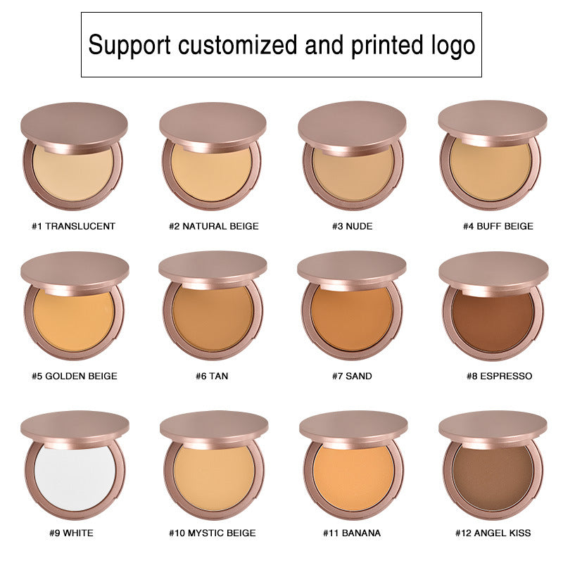 ✨ Hordozható, olajszabályozó kompakt púder beépített tükörrel