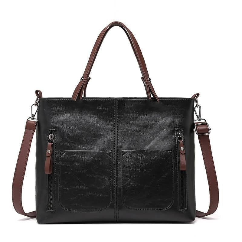 👜 Női vintage bőr válltáska