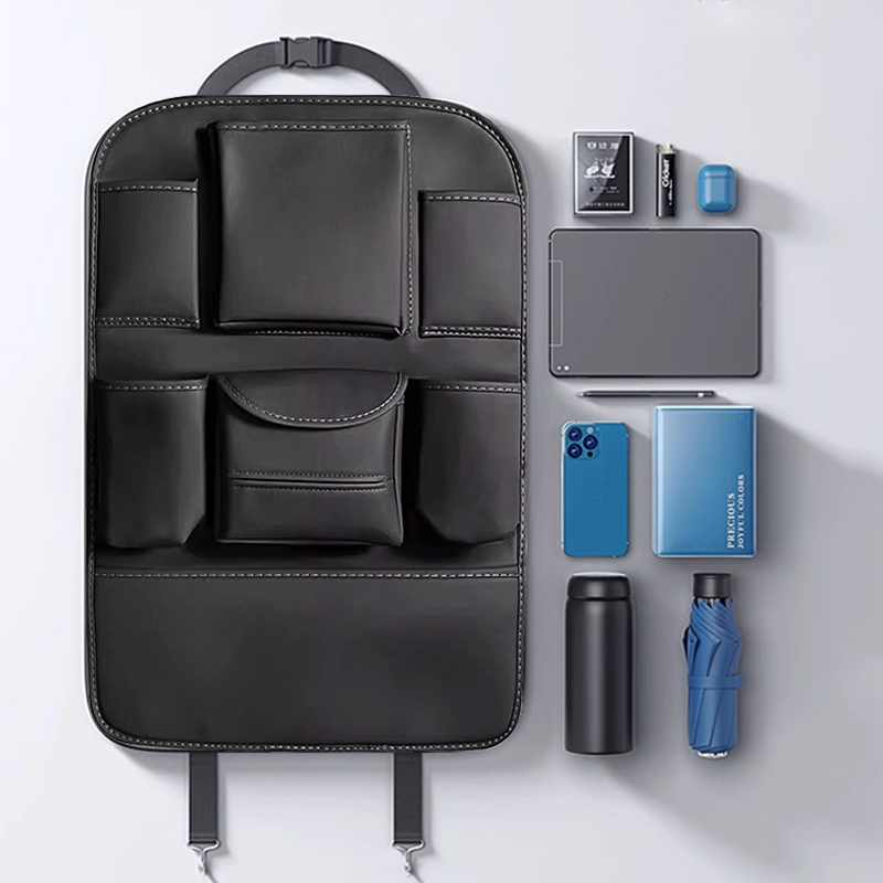 DriveEase hátsó ülésre való szervező - Többrekeszes, függő rendező egyedi logóval