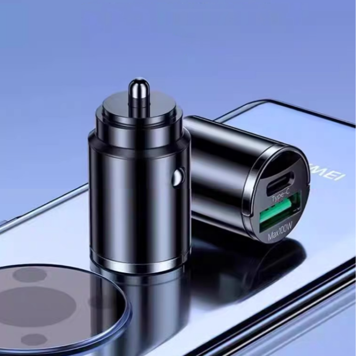 Rejtett autós USB töltő kettős porttal