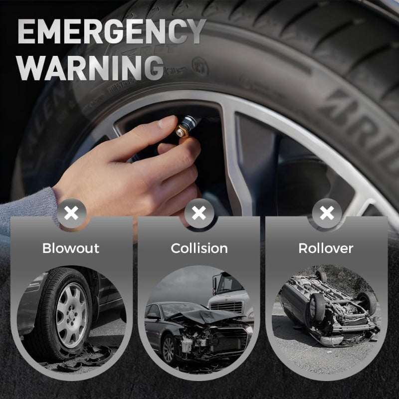 3 színű gumiabroncsnyomás-figyelmeztető borítók