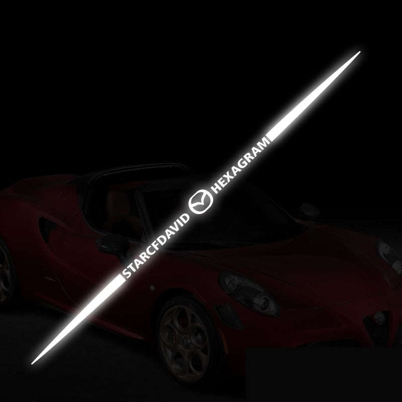 3D színes lézerfényvisszaverő autómatricák 4 db