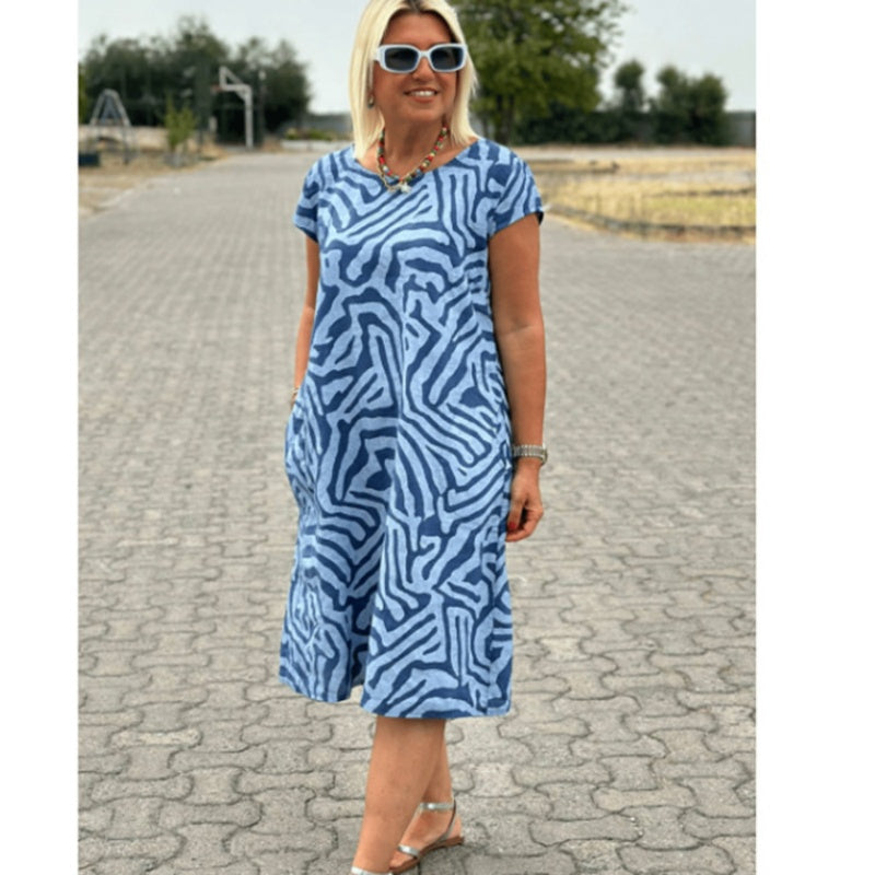 🎁2025-ös Bohém Vintage Mintás Lezser Ruhák👗