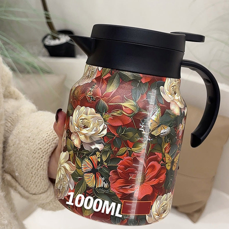 🍵1000ml Vákuumos szigetelt teáskanna szűrővel
