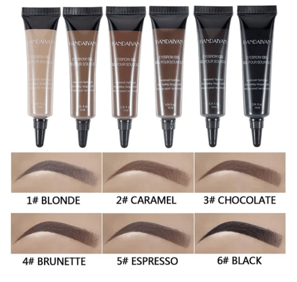 【1+1 INGYEN】Professzionális Szemöldökformázó Gél | Természetes Színek, Egész Napos Tartósság - Vízálló, Smink Fixáló