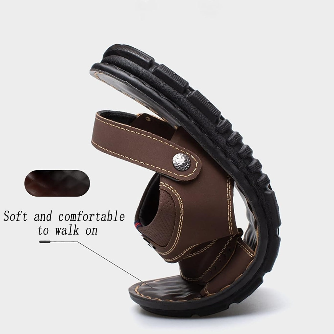 ✨ Férfi légáteresztő nyári szandál állítható pántokkal