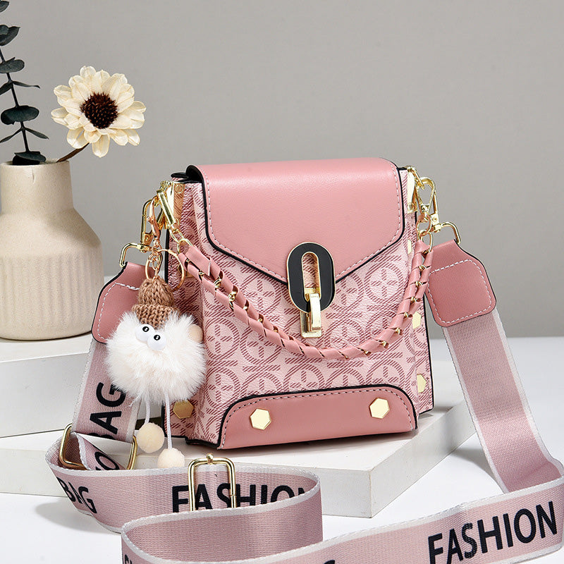 Divatos bőr női crossbody táska