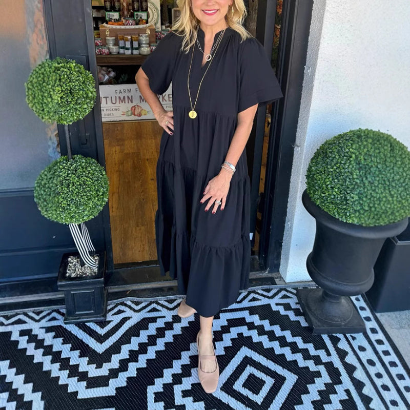 💐 Elegáns hosszú női szoknya, rétegekben gazdag, laza és kényelmes