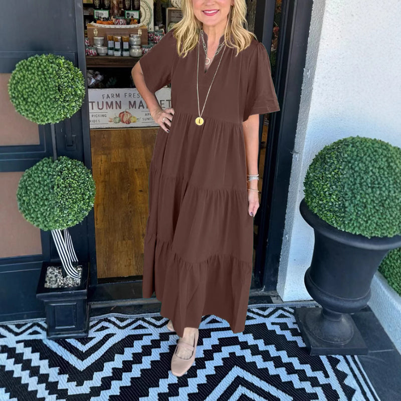 💐 Elegáns hosszú női szoknya, rétegekben gazdag, laza és kényelmes