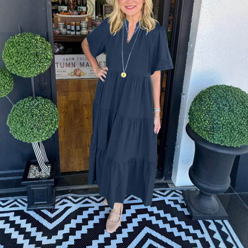 💐 Elegáns hosszú női szoknya, rétegekben gazdag, laza és kényelmes