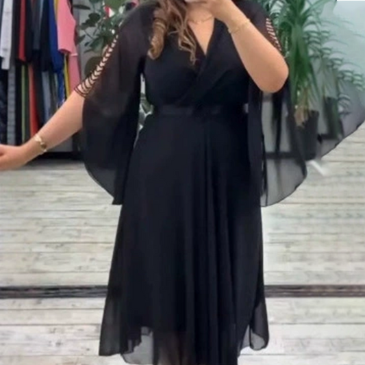 👗 Elegáns V-nyakú női ruha