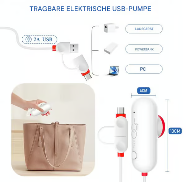 🔥 USB elektromos vákuum kompressziós zsák