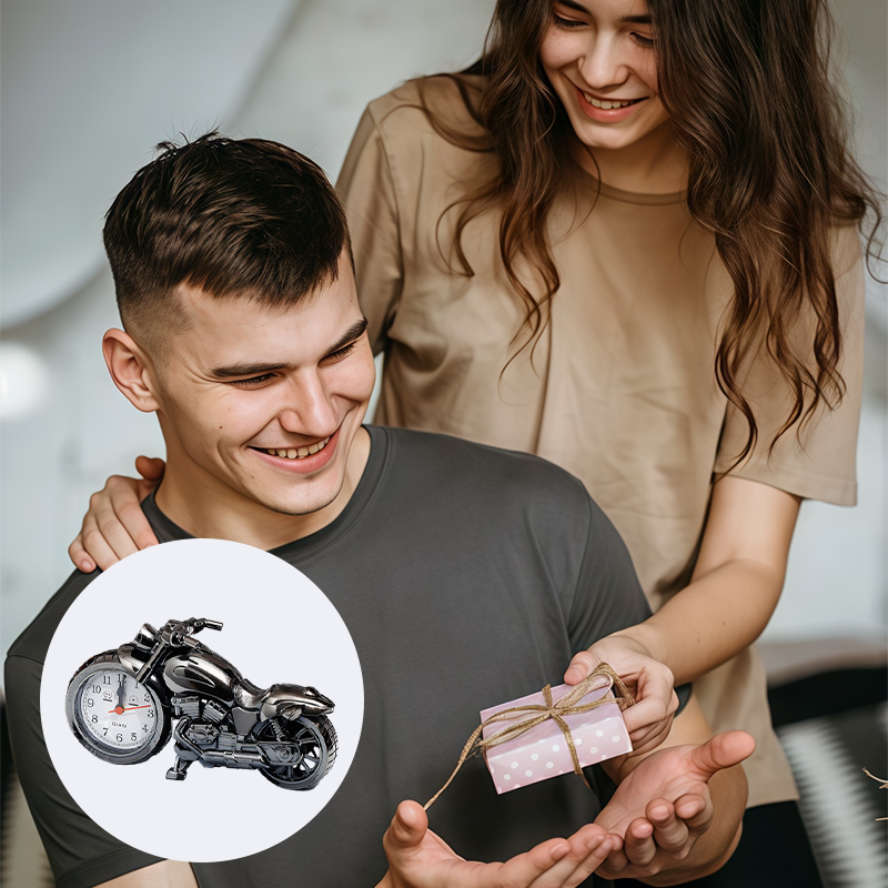 ⏰ Kreatív motorkerékpár ébresztőóra 🏍️🎁