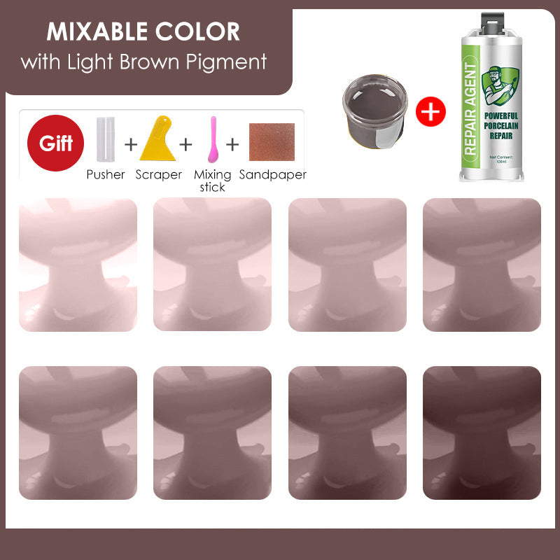 Erős porcelán javítókészlet - dupla tubus