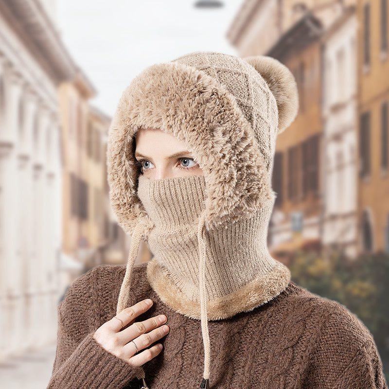 🔥Női meleg 3 az 1-ben pulóver sapka