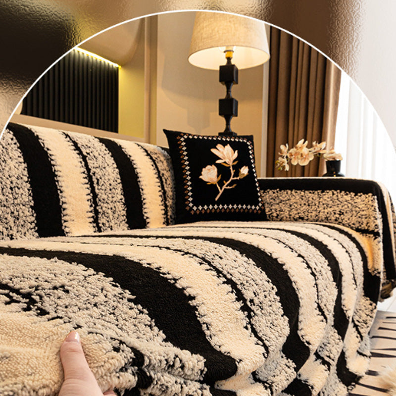 Puha, csúszásmentes plüss kanapéhuzat