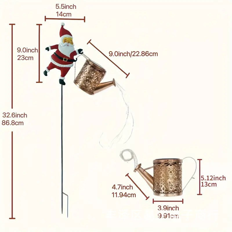 🎅 Mikulás napelemes lámpa - Varázslatos fény tölti be kertedet ünnepi ragyogással. ✨