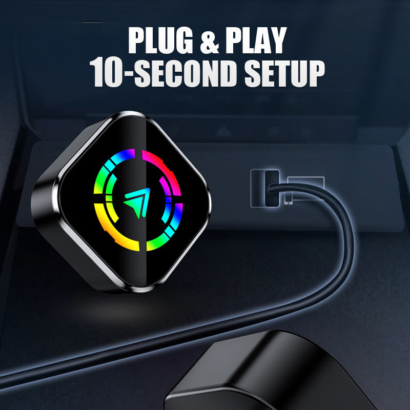 2 az 1-ben vezeték nélküli adapter iPhone és Android Auto eszközökhöz