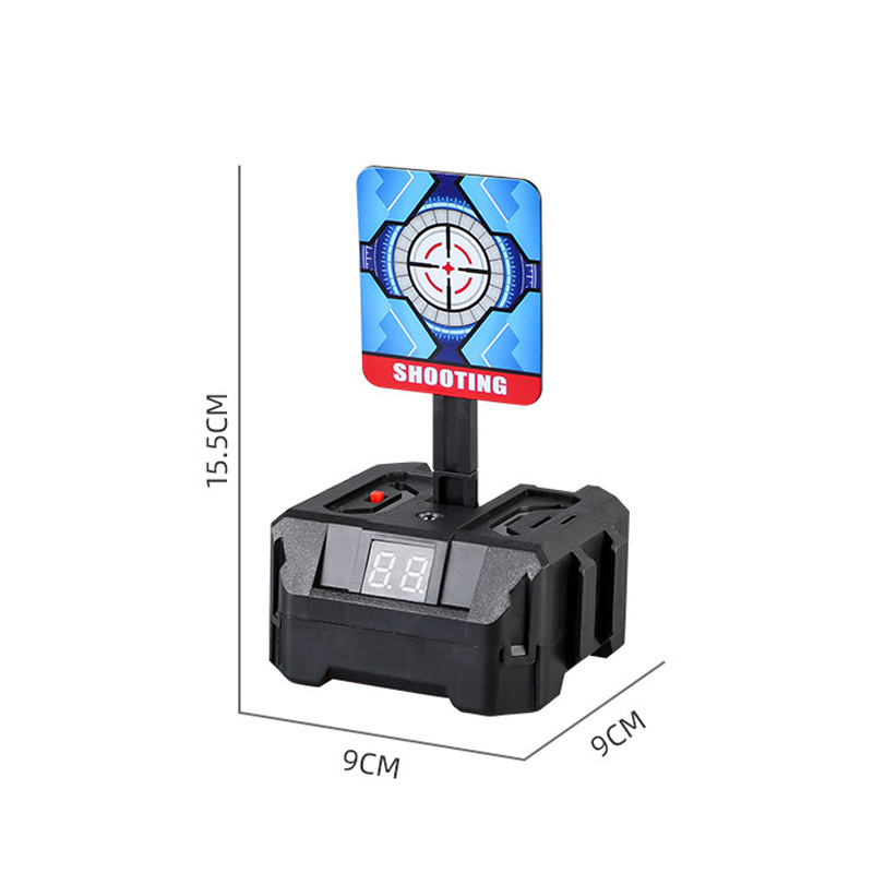 🎯Elektromos, automatikus visszaállítású lövöldözős játék mozgó sínekkel