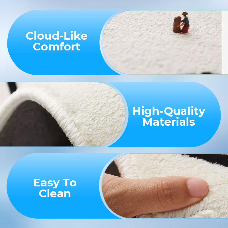 Puha szőnyeg szabálytalan virágmintával