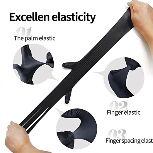 🔥 Nagy teherbírású nitril kesztyű, 6 mil, 50 darabos csomag