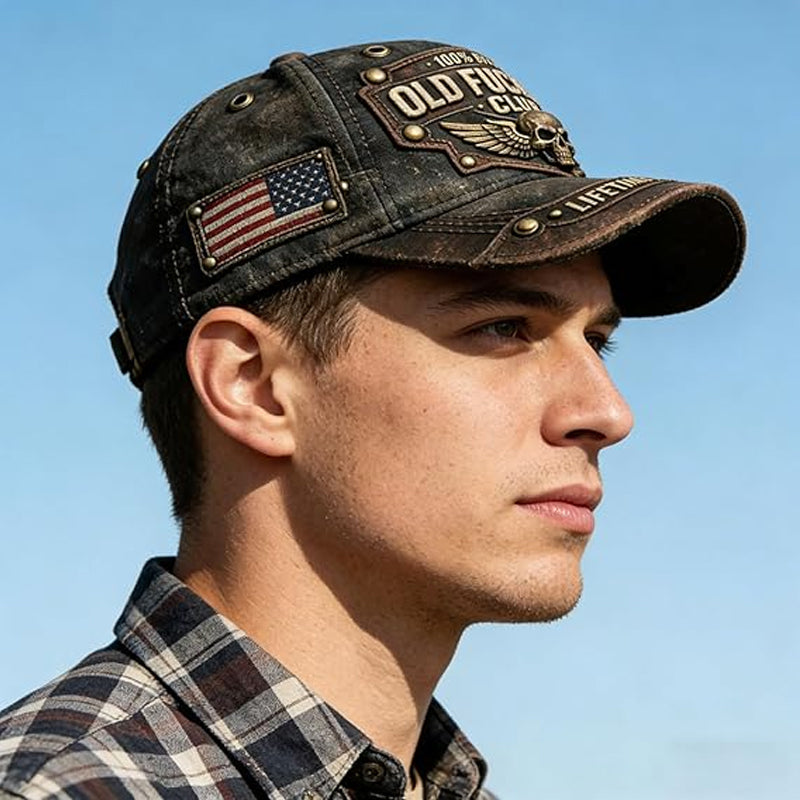 Old Motherfuckers Club – Punk Hímzett Kalap