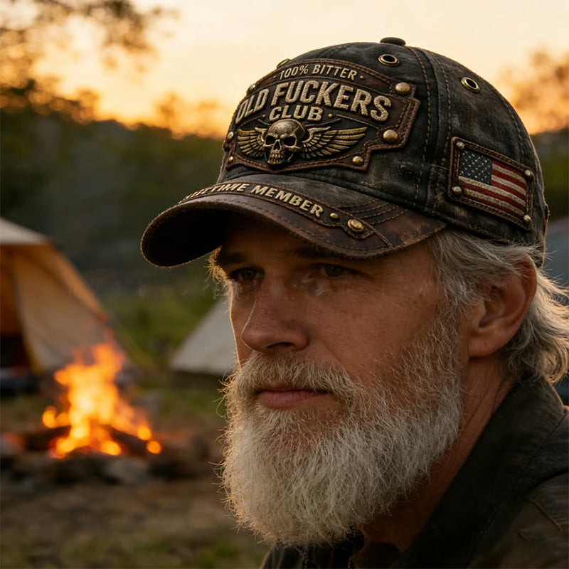 Old Motherfuckers Club – Punk Hímzett Kalap