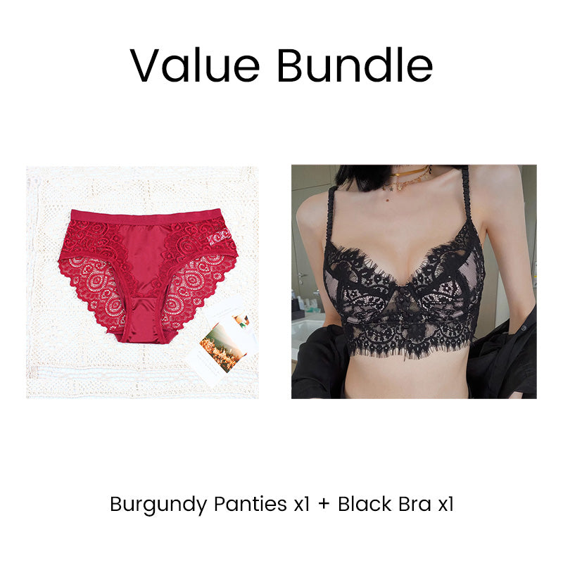 Kényelmes és varrásmentes bugyi elegáns csipkével