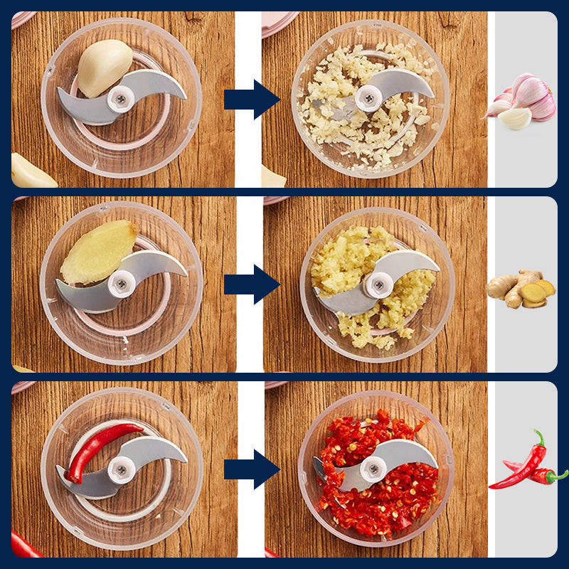 Hatékony, nagy kapacitású elektromos aprító