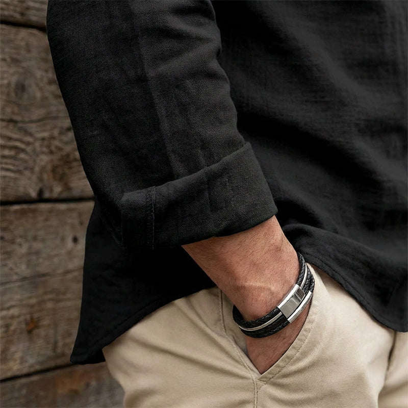 💎 Férfi egyszínű alkalmi ing — Lélegző pamutszövet ✨