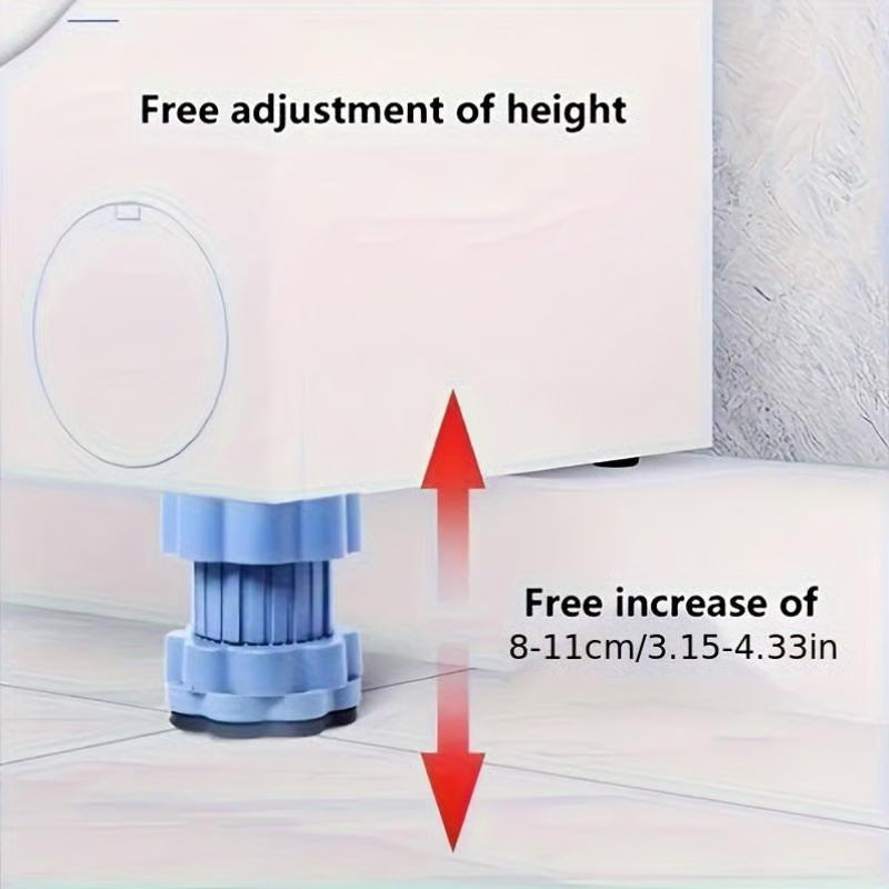 🔧 Univerzális mosógép alátétek – 4 darabos készlet | Terhelhető, ütéscsillapító · Csúszásgátló alátétek | Padlóvédő alátétek✨