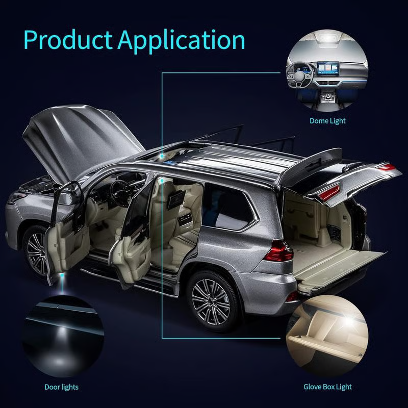 💡 Autós belső világításkészlet 42 ultrafényes LED-del - Csatlakoztasd és használd a járművedet