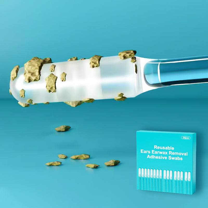 Újrafelhasználható, ragacsos fülzsír eltávolító pálcikák