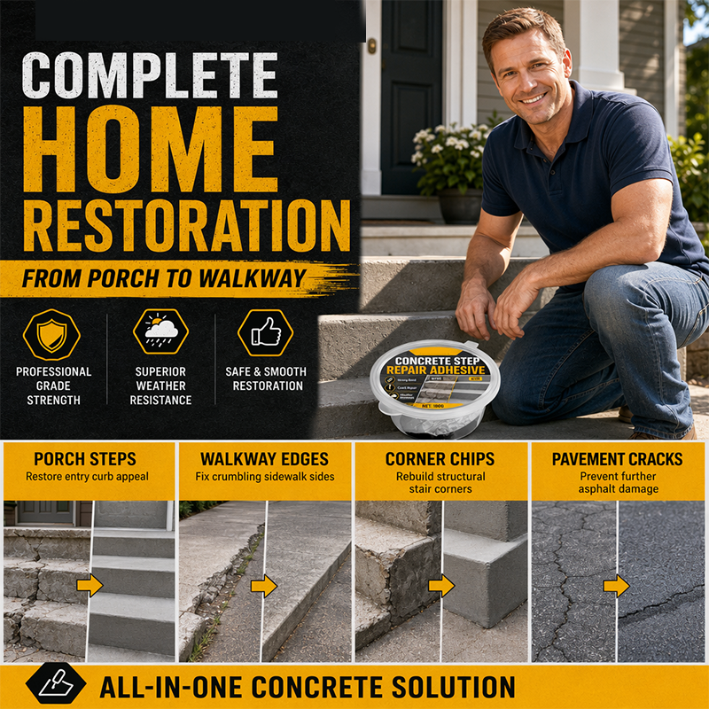 🥳🔧🏠 Betonlépcső javító ragasztó – Repedt lépcsőket és járdákat ragaszt 🛡️✨