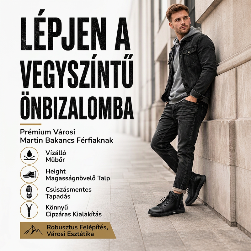 Férfi vízálló valódi bőr harci bakancsok