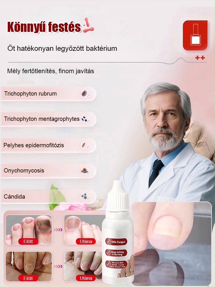 Hidratáló és ápoló körömkeményítő körömápoló csepp