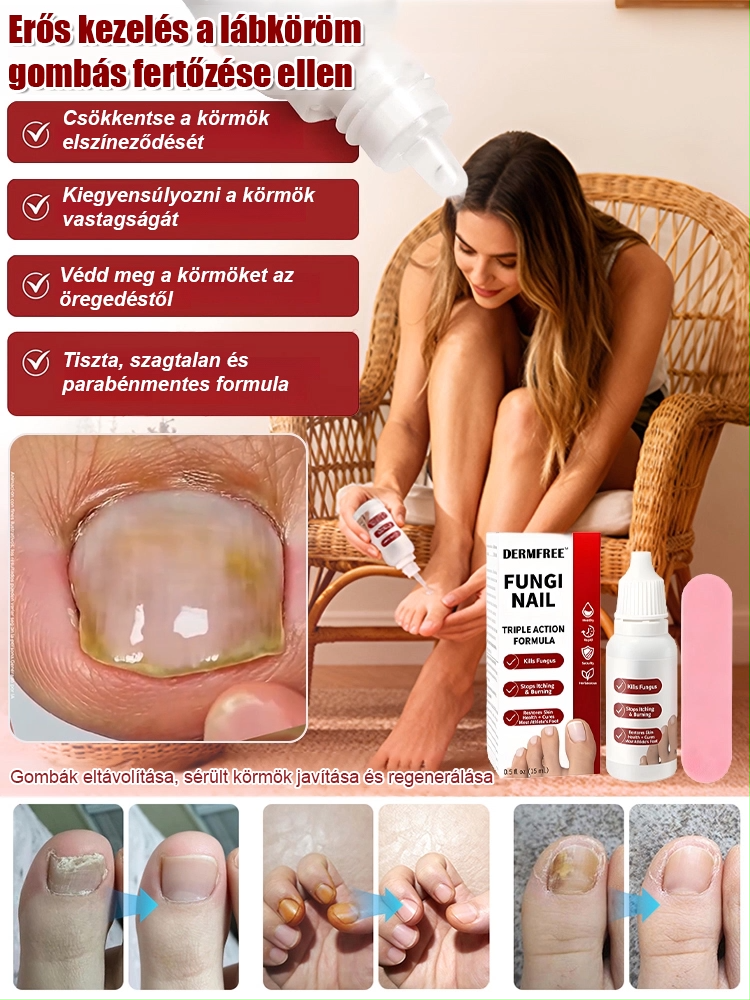 Hidratáló és ápoló körömkeményítő körömápoló csepp